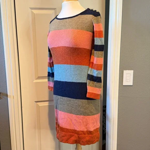 ISABELLA SINCLAIR Anthropologie striped knit sweaterdress NWT S - Picture 3 of 8